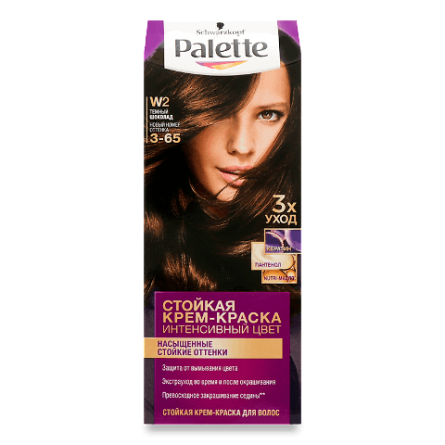 Фарба для волосся Palette W-2 «Темний шоколад» slide 1