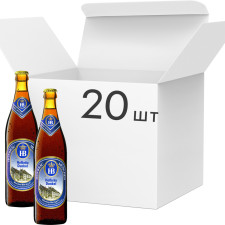 Упаковка пива Hofbrau Dunkel темне фільтроване 5.5% 0.5 л х 20 шт. mini slide 1