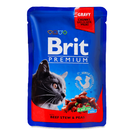 Корм для котів Brit «Преміум» з яловичиною та горохом slide 1