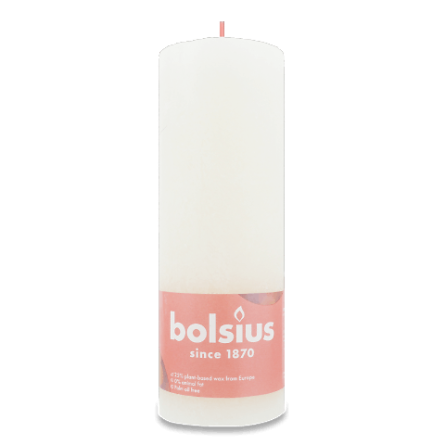 Свічка Bolsius «Руcтик» м'яка перлина 190/68 мм