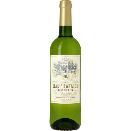 Вино Chateau Haut Laulion Bordeaux белое cухое 0.75 л 12%