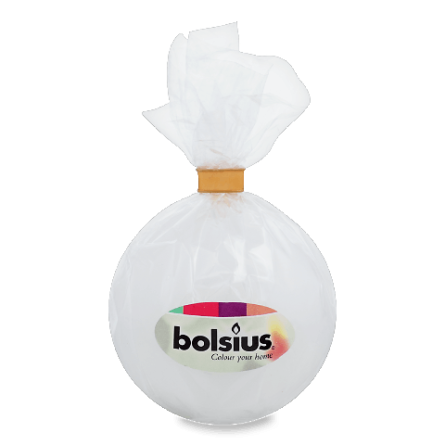 Свічка Bolsius куля біла 70 мм