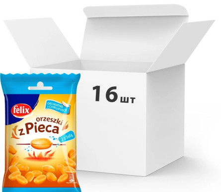 Упаковка арахиса Felix соленый двойной обжарки 180 г х 16 шт slide 1