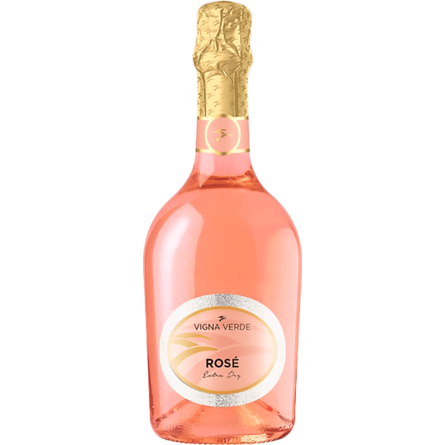 Вино игристое Vigna Verde розовое сухое экстра 11-12% 0,75л