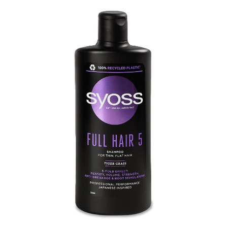 Шампунь Syoss Full Hair 5 для тонкого волосся без об'єму