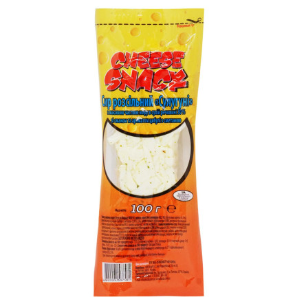 Сир Cheese Snack Сулугуні розсільний зі смаком та ароматом цибулі з сметаною 30% 100г slide 1