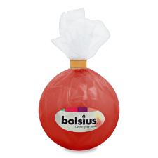 Свічка Bolsius куля червона 70 мм mini slide 1