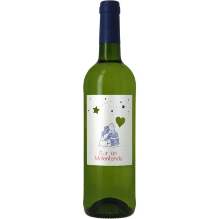 Вино Sur Un Malentendu біле сухе 0.75 л 12%