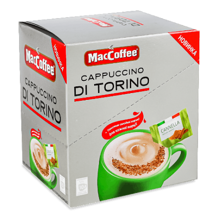 Напій кавовий MacCoffee Cappuccino di Torino солодка кориця