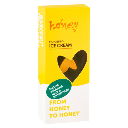 Морозиво Матча малина в шоколаді HONEY 90 г