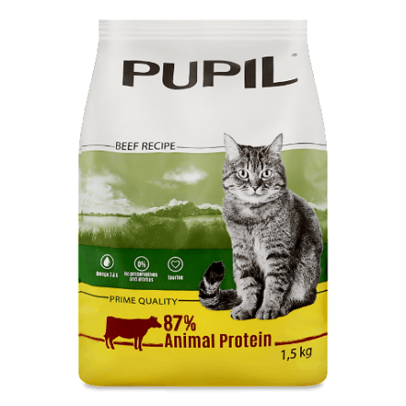 Корм для котів Pupil Prime яловичина-овочі