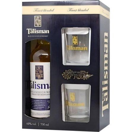 Виски Tomatin Talisman 3 года выдержки 0.7 л 40% с 2-мя стаканами slide 1
