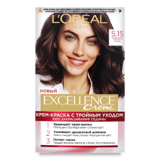Фарба для волосся L'Oreal Excellence 5.15 «Морозний каштан» mini slide 1