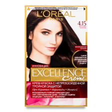 Фарба для волосся L'Oreal Excellence 4.15 «Льодяний шоколад» mini slide 1