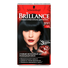 Крем-фарба для волосся Brillance №891 «Синьо-чорний» mini slide 1