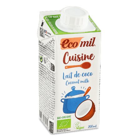 Напій кокосовий Ecomil органічний для приготування страв slide 1