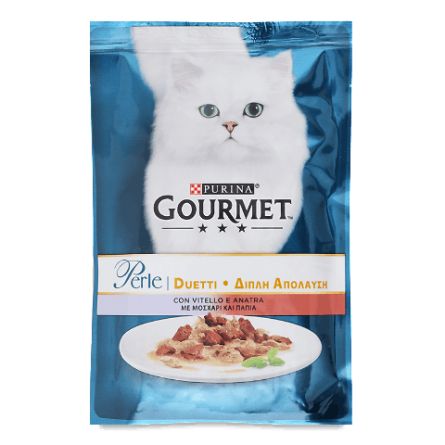 Корм для котів Gourmet Perle телятина-качка slide 1