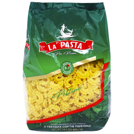 Макаронные изделия La Pasta Гребни 400г slide 1