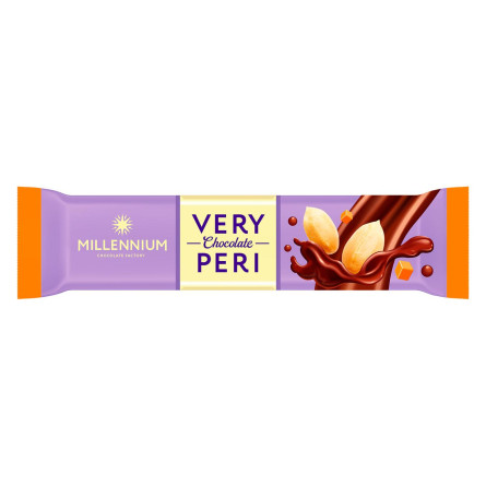 Шоколад молочный Millenium Very Peri с арахисом, изюмом и соленой карамелью 34г