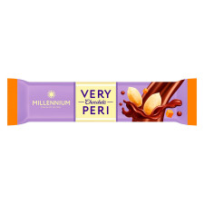 Шоколад молочний Millenium Very Peri з арахісом, родзинками та солоною карамеллю 34г mini slide 1