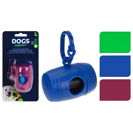 Контейнер Dogs Collection для гігієнічних пакетів 8*5см в асортименті