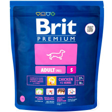 Корм Brit Premium с курицей для мелких пород собак 1кг mini slide 1