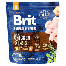 Корм cухий Brit Premium Adult M зі смаком курки для дорослих собак середніх порід 1кг mini slide 1