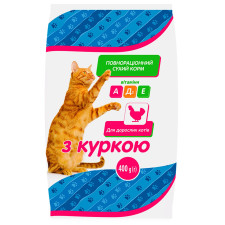 Корм Чиста ВигоДА! сухий для дорослих котів з куркою 400г mini slide 1