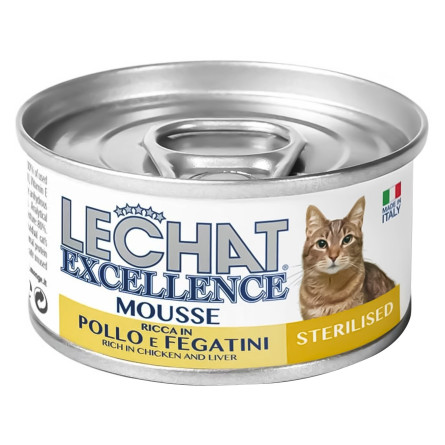 Корм Monge Lechat Sterilised з куркою та печінкою для котів 85г slide 1