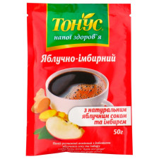 Напій Золоте Зерно Тонус яблучно-імбирний 50г mini slide 1