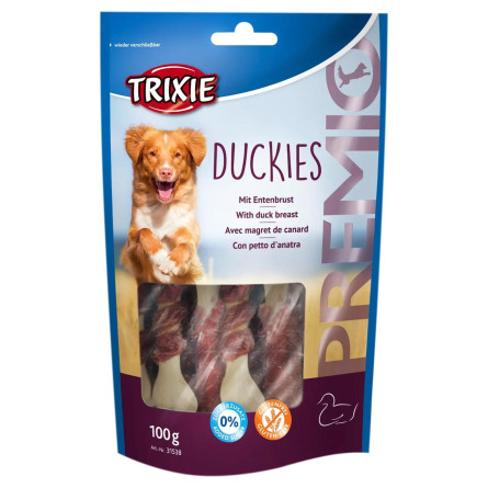 Лакомство Trixie Premio Duckies для собак с уткой и кальцием 100г