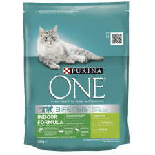Сухий корм Purina ONE для дорослих котів з індичкою та цільними злаками 200г mini slide 1