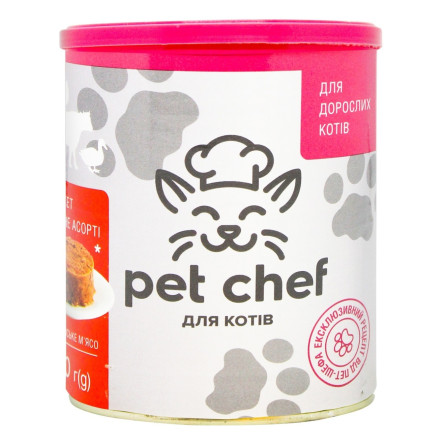 Паштет Pet Chef м'ясне асорті для котів 360г