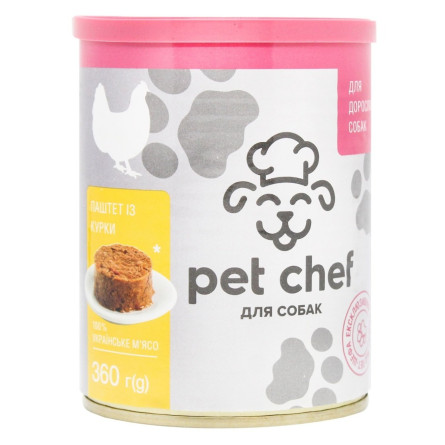 Корм Pet Chef для собак паштет з куркою 200г