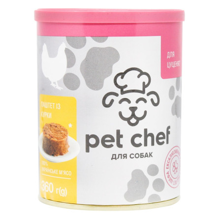 Корм Pet Chef для собак паштет з куркою 360г