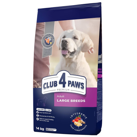 Корм сухой Club 4 Paws Premium для собак крупных пород 14кг