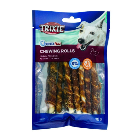 Ласощі Trixie Роли жувальні з качкою для собак 10шт 80г