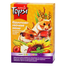 Корм Topsi Фруктово-овощное меню для мелких грызунов 510г mini slide 1