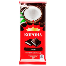 Шоколад Корона черный с молочной начинкой и кокосом 85г mini slide 1