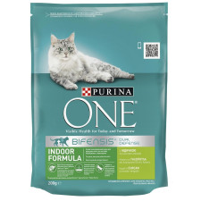 Корм Purina One Indoor сухий з індичкою для котів 200г mini slide 1