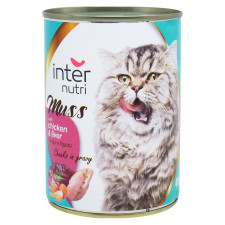 Корм Internutri Muss з куркою та лівером для котів 415г mini slide 1