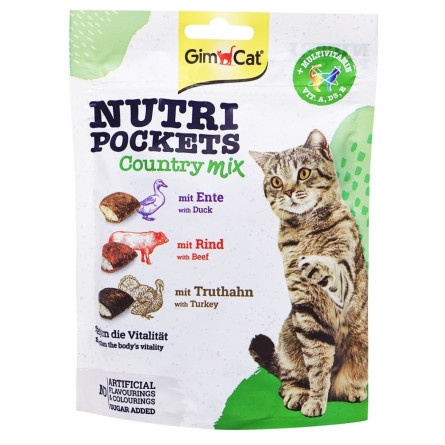 Ласощі GimCat Nutri Pockets Кантрі мікс для котів 150г