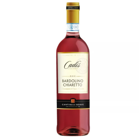 Вино Cadis Bardolino Chiaretto рожеве сухе 0,75л slide 1
