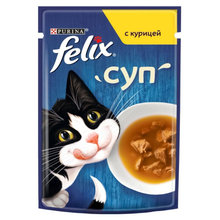 Корм Felix Суп с курицей для кошек 48г