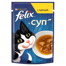Корм Felix Суп з куркою для котів 48г mini slide 1