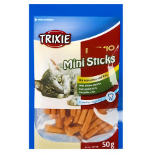 Ласощі Trixie Premio Mini Sticks для котів з куркою і рисом 50г mini slide 1