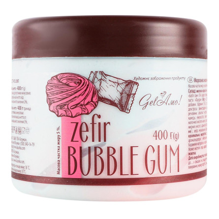 Мороженое Gelamo Zefir Bubble Gum 400г
