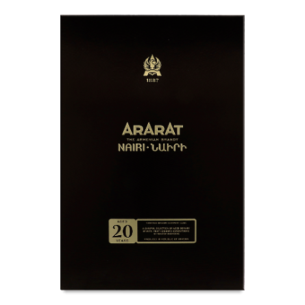 Коньяк Ararat Nairi 20 років 41% в подарунковій коробці slide 1
