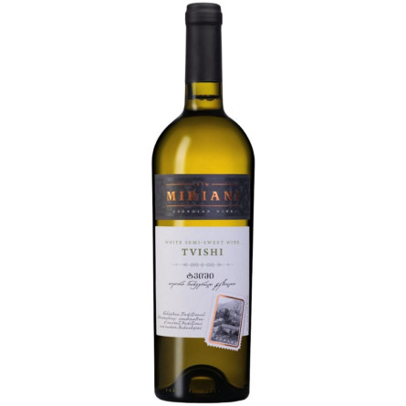Вино Miriani Твіші біле напівсолодке 0.75 л 12% slide 1