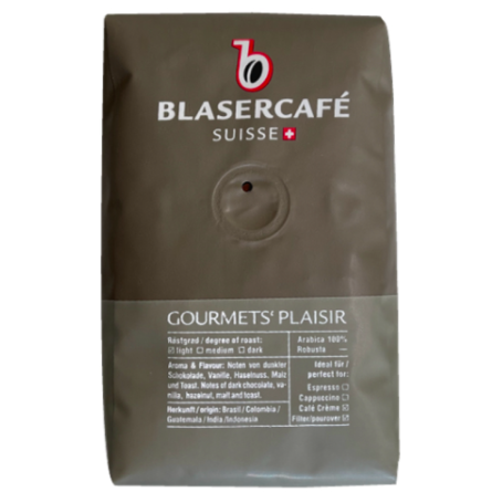 Кофе жареный с кофеином в зернах Blaser Gourmets Plaisir 250 г (1215) slide 1
